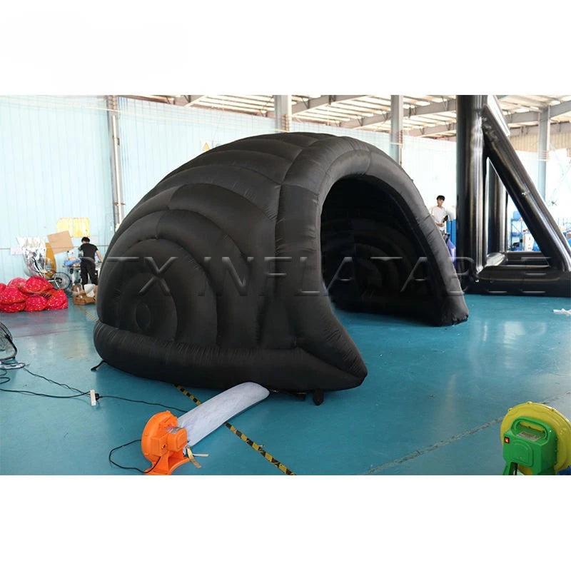 Wedding Trade Show 5.5m Dia.Giant Inflatable Helmet Dome Tent Inflatable Igloo Dome Tent with Door for Events Conferences