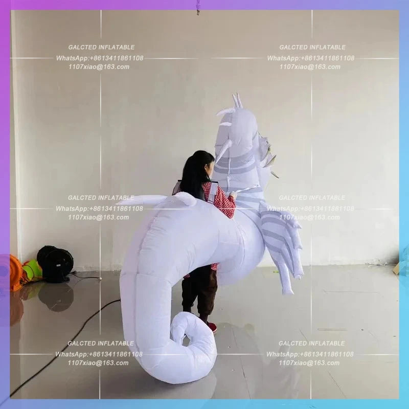 Walking Parade Halloween night club 3M inflatable Seahorse Air Model stage interactive atmosphere props