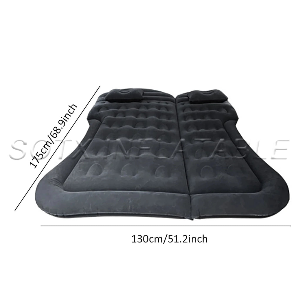 Car Travel Mat, Spliced Inflatable Bed, Thickened Flocking Inflatable Bed