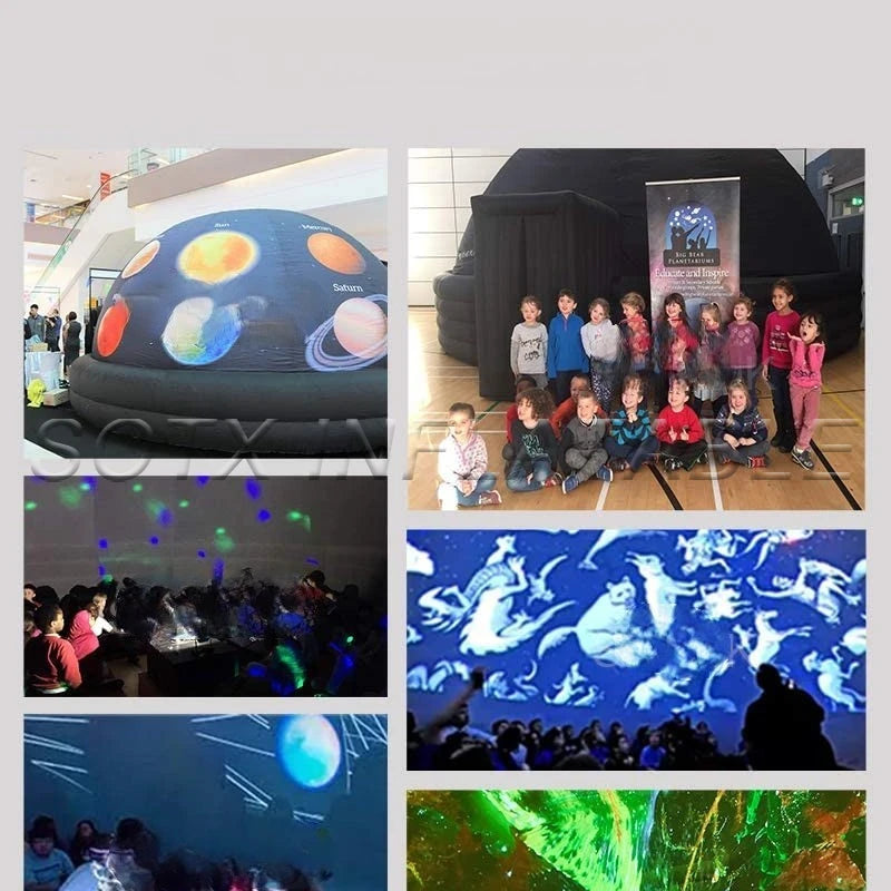 Teaching Planetarium Giant Inflatable Planetarium Projection Dome Planetarium Dome Tent with Floor Mat for Outdoor School