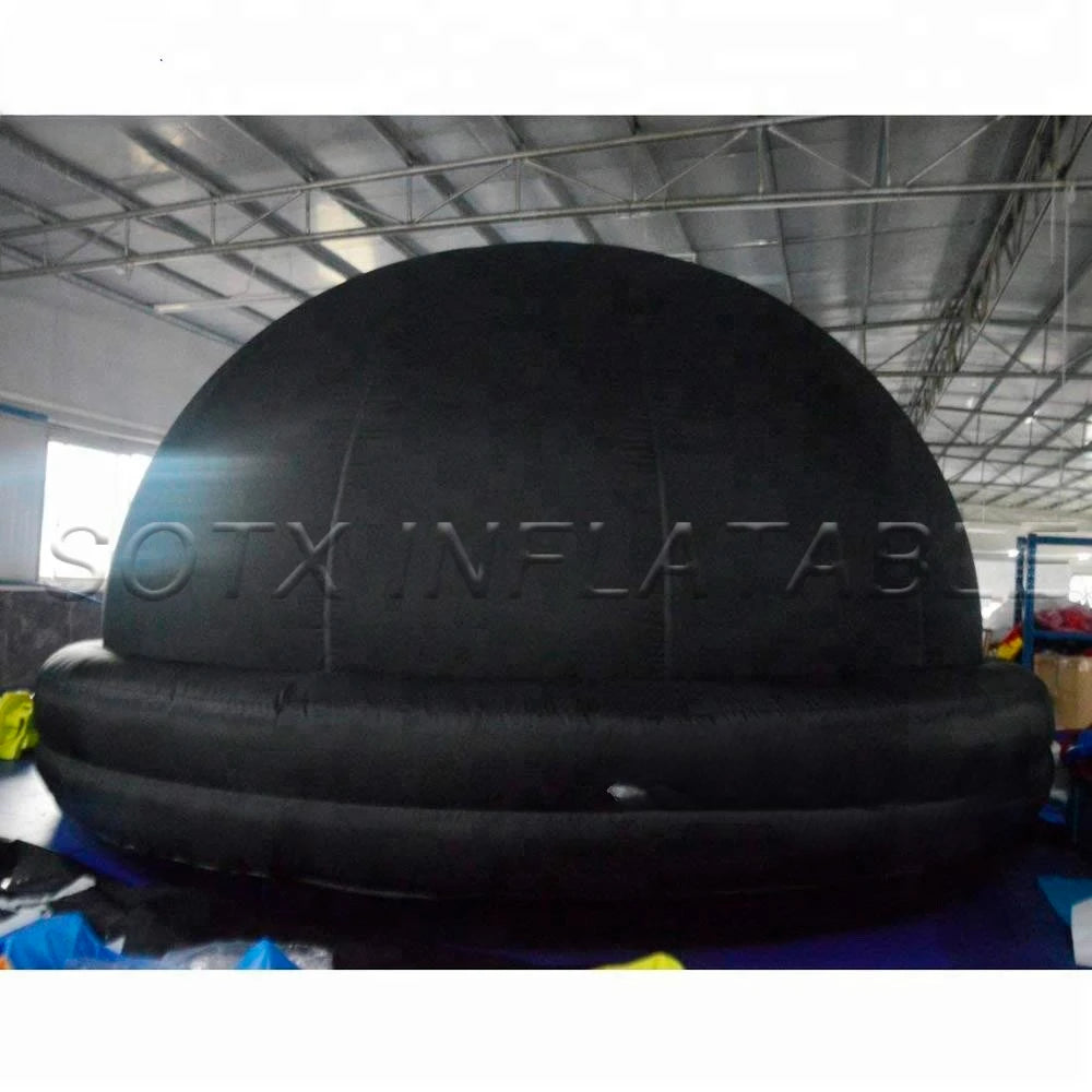 Education Event 6 M Mobile Black Inflatable Planetarium Dome,360 Degree Astronomical Tent Movie Cinema Area For Science