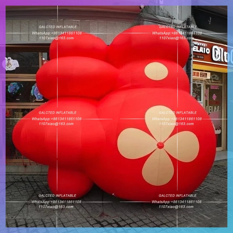 inflatable red lantern huge cartoon Chinese snake year lucky lanterns shop restaurant Chinatown decoration