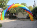 entrance rental Colorful round rainbow inflatable arch for event