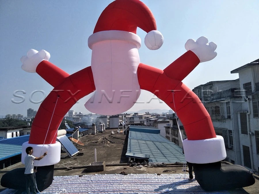 arch for home decor inflatable Christmas event decoration inflatable Santa Claus