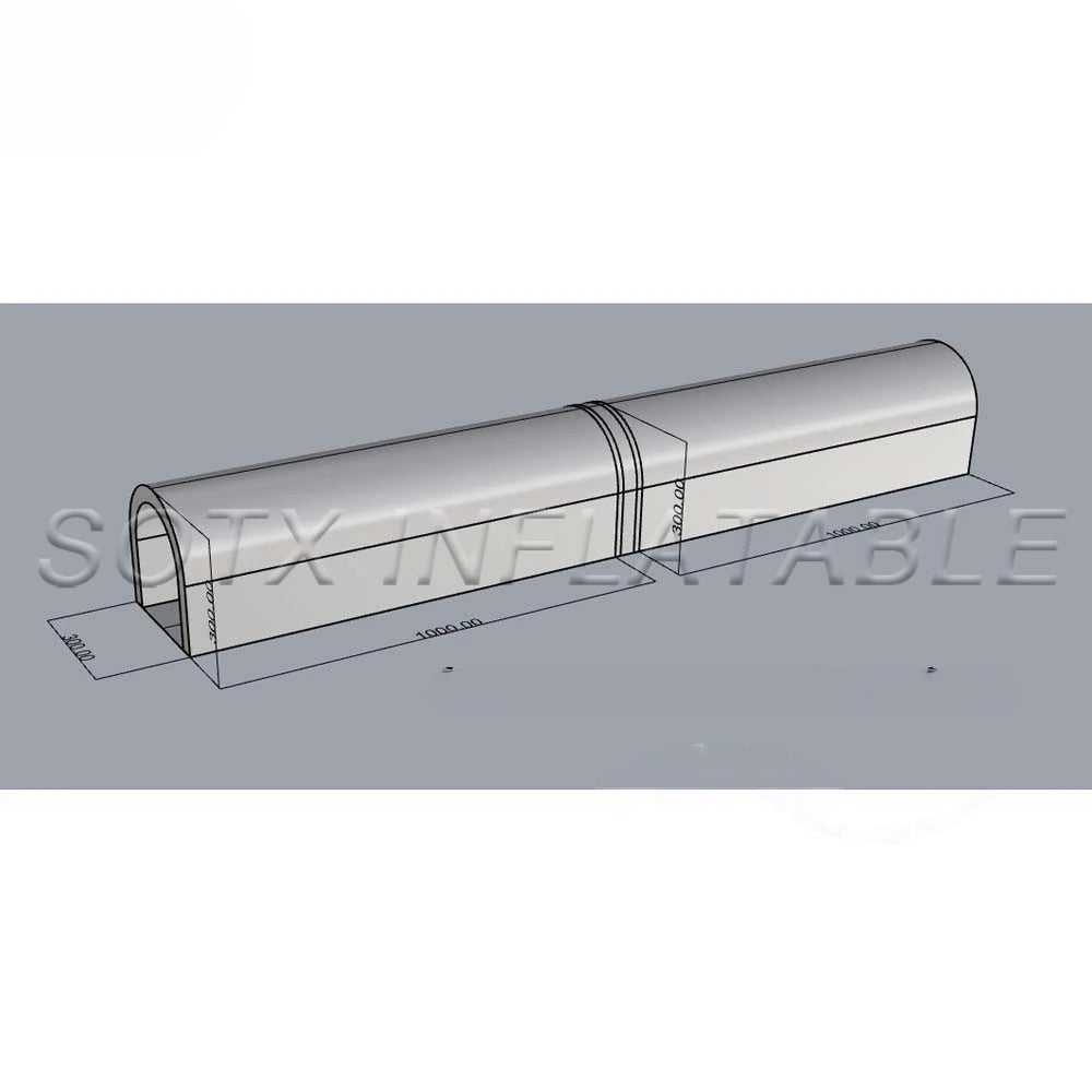 Outdoor Promotion Hot Sale 10m White Large Inflatable Led Tunnel Tent For Party Sports Event Entrance Tunnel