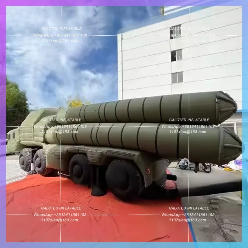 truck transport vehicle for movie Inflatable missile shooting decoration