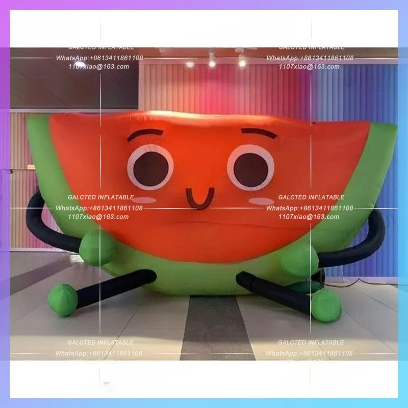 chrildren amusement decoration health Red color inflatable watermelon fruit watermelon beverage advertising
