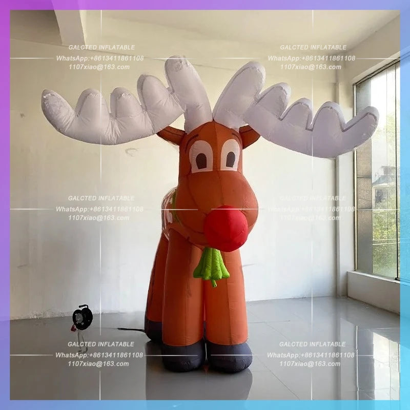 Inflatable Christmas Deer Holiday Cute for Festive, Decoration, outdoor