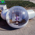 Hotel GlampingBig Clear Top Outdoor Inflatable Bubble Tent House Campaign Dome With Bedroom And Toilet For Camping Transparent