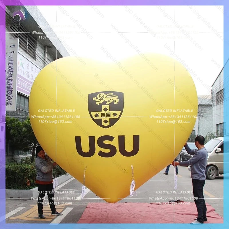 Inflatable Heart for Advertising 3m Inflatable Heart Balloon for Valentine's day Airtight - Toy