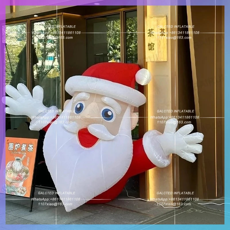 new year shop 2m inflatable santa claus christmas man for  decoration