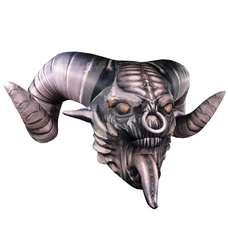 Inflatable Bull Head Robot - Perfect for Halloween, Bar Decorations, Nightclub Ambience, and Event Props