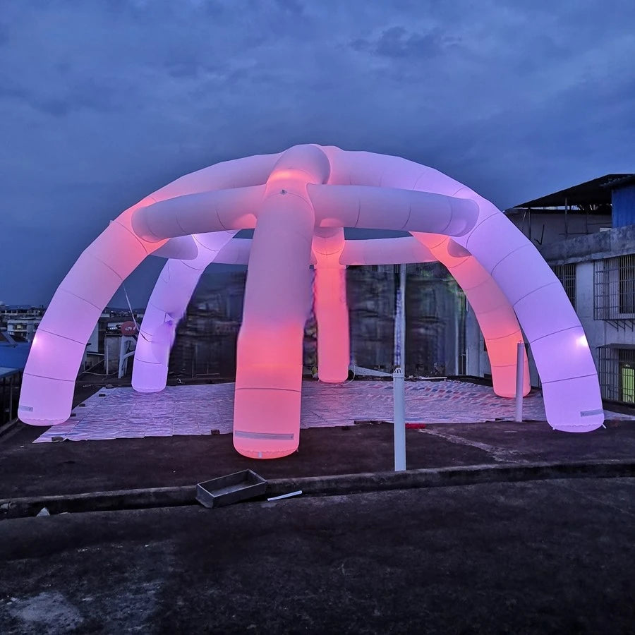 Wedding Decorations 10 m Diameter Dome Inflatable Led Tent For Party,Event and
