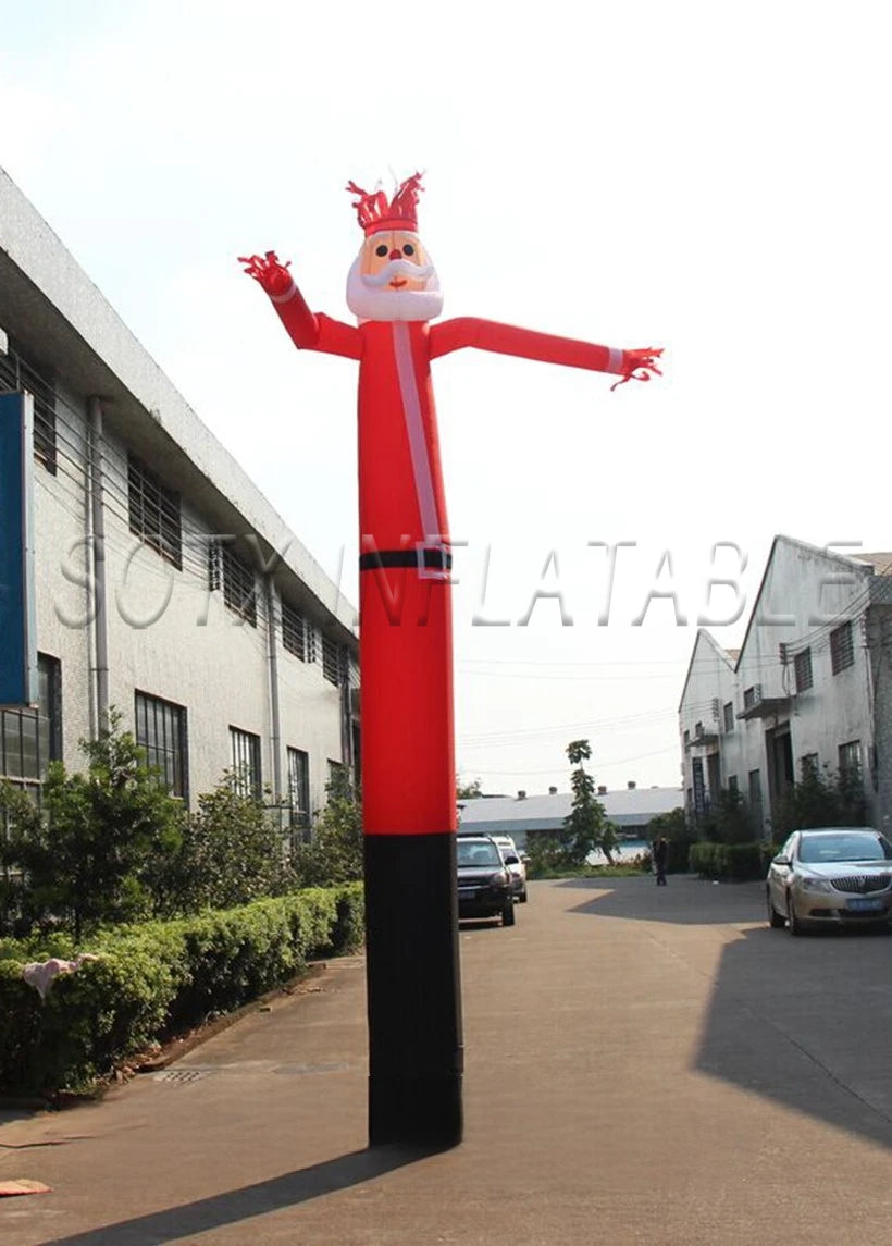 dancer for sale custom 12ft H advertising inflatable Santa Claus sky