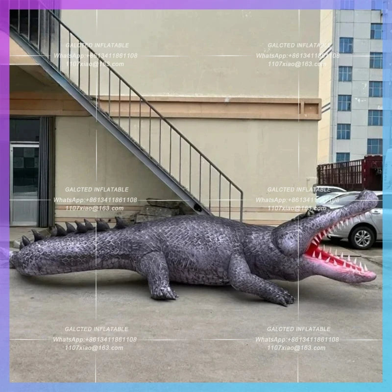 inflatables cartoon crocodile realistic Customized inflatable reptiles animal for zoo advertising