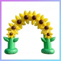 yellow ballon chrysanthemum 3X4M inflatable sunflower arch outdoor park advertising decoration