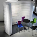 Exhibition Display Blow Up Operable Wall Partition Inflatable Office Curved Wall for