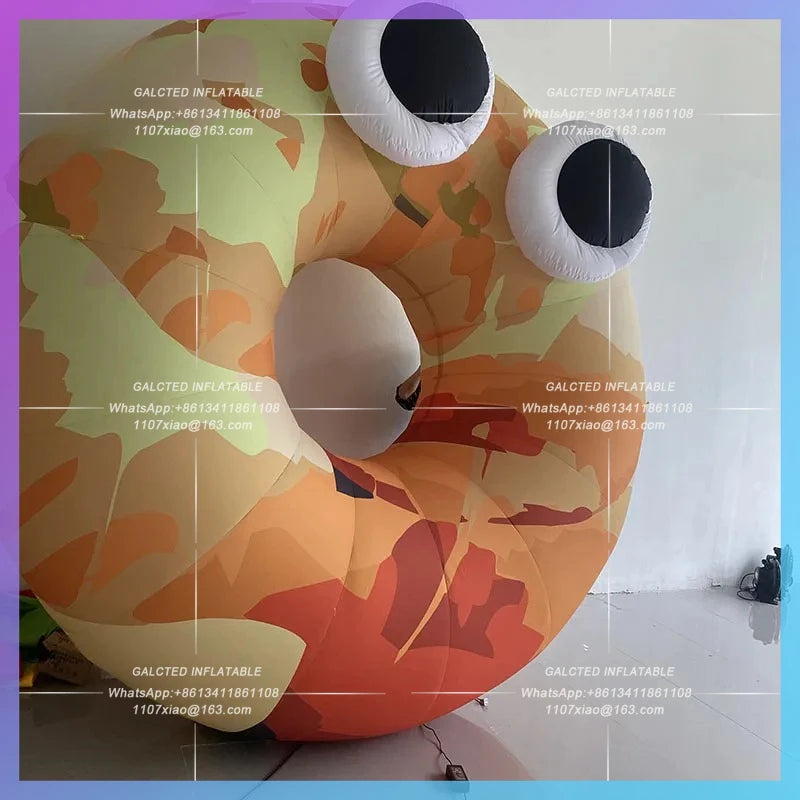 bagel doughnut air mold Inflatable bread croissant bagel custom CARB festival bread head bazaar drain