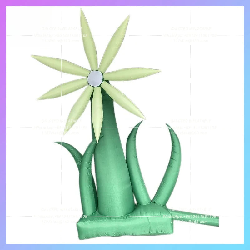 Halloween pranks alien flowers Inflatable flower model horror lighting atmosphere arrangement