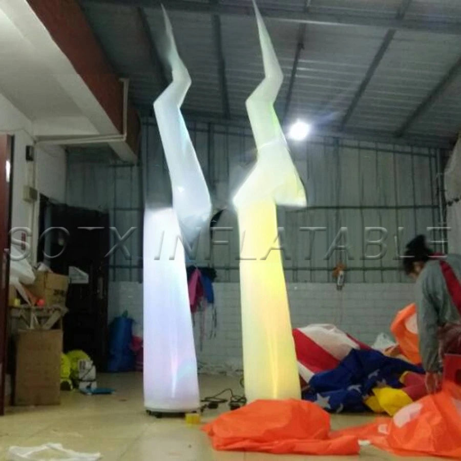 for Event/club in Night Amazing flash Lighting balloon inflatable party decorations Inflatable Lightning pillars