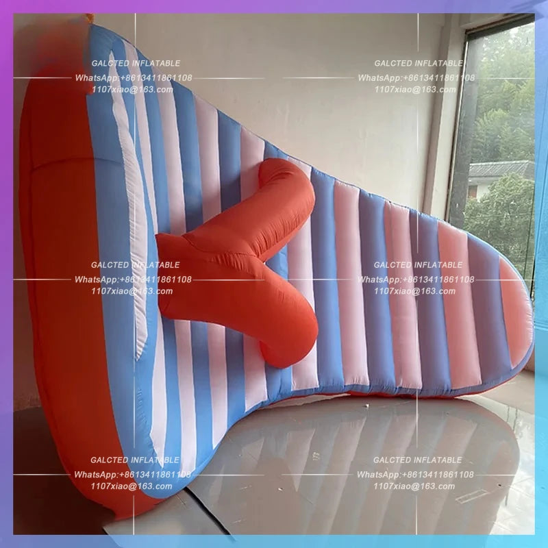 flip-flops Sandals Air Model Inflatable cartoon slippers  Summer Beach festival surf outdoor bazaar atmosphere