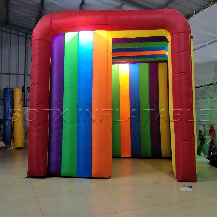 Photo Canopy 1.9x2x1.8m New Style Beautiful Mini Colorful Inflatable Photo Booth Funny Birthday