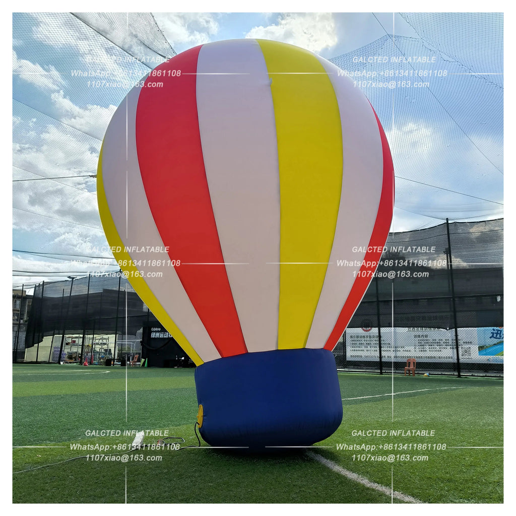 Inflatable Hot Air Balloon With Blower Giant Outdoor Advertising Event Display And Grand Opening Promotion