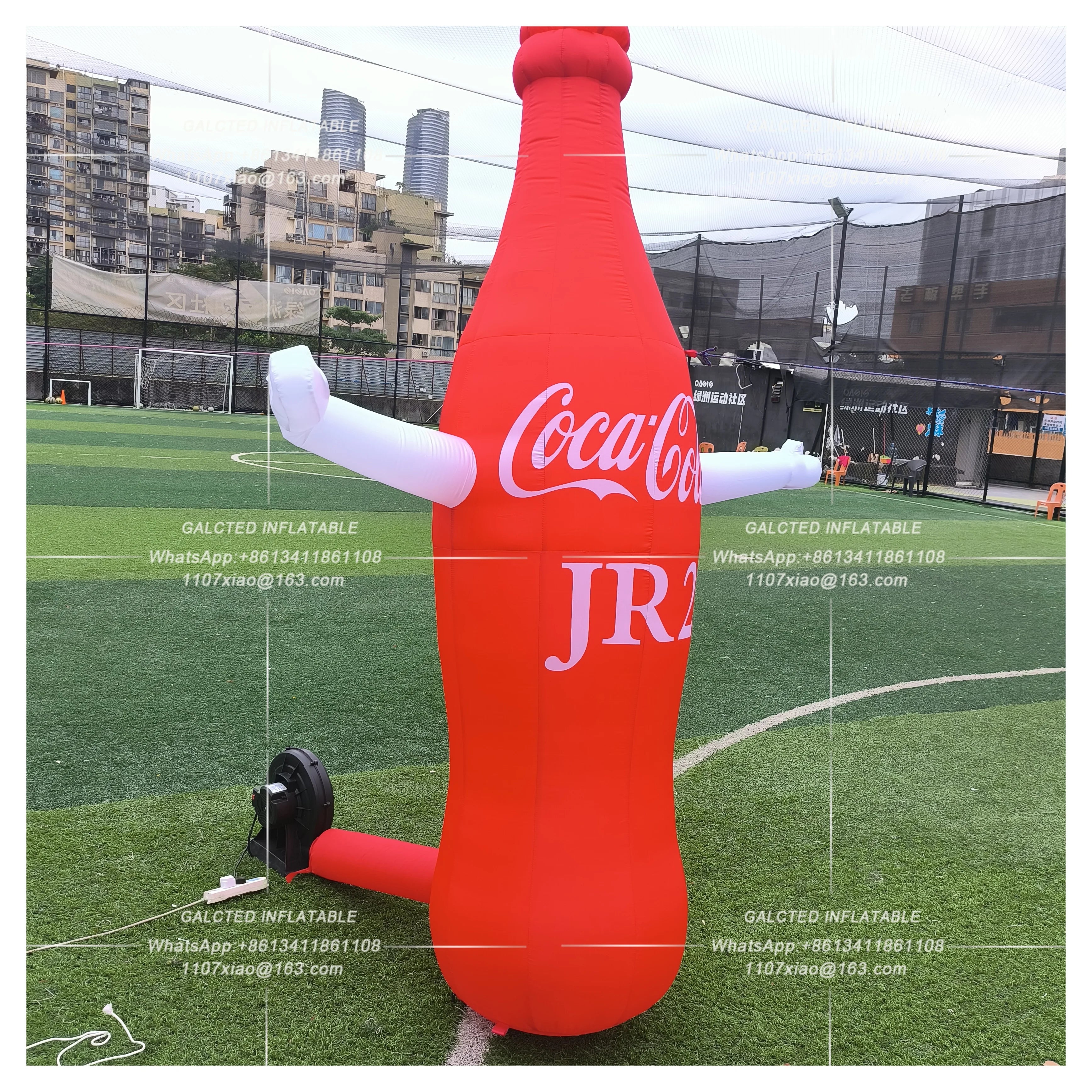 Inflatable Giant Cola Bottle With Blower Giant Outdoor Advertising Event Display For Promotion And Decoration