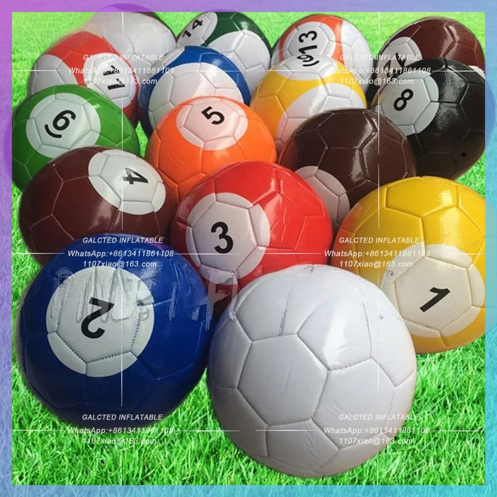 Inflatable Snooker Pool with golf Interactive Games Inflatable Human Football Billiards Blue Inflatable Table Soccer Game