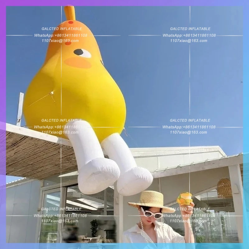 inflatable pear fruit beverage fresh pear Festival supermarket advertising  new arrival advertising cartoon pear doll