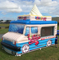 cream Commercial promotion High quality inflatable ice cream truck,pop-up vendor space,inflatable vans for ice