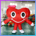 Inflatable Heart Mascot Walking Costume Inflatable Valentine's Day 2.4 Meters Height  For Event Party Decoration Toys