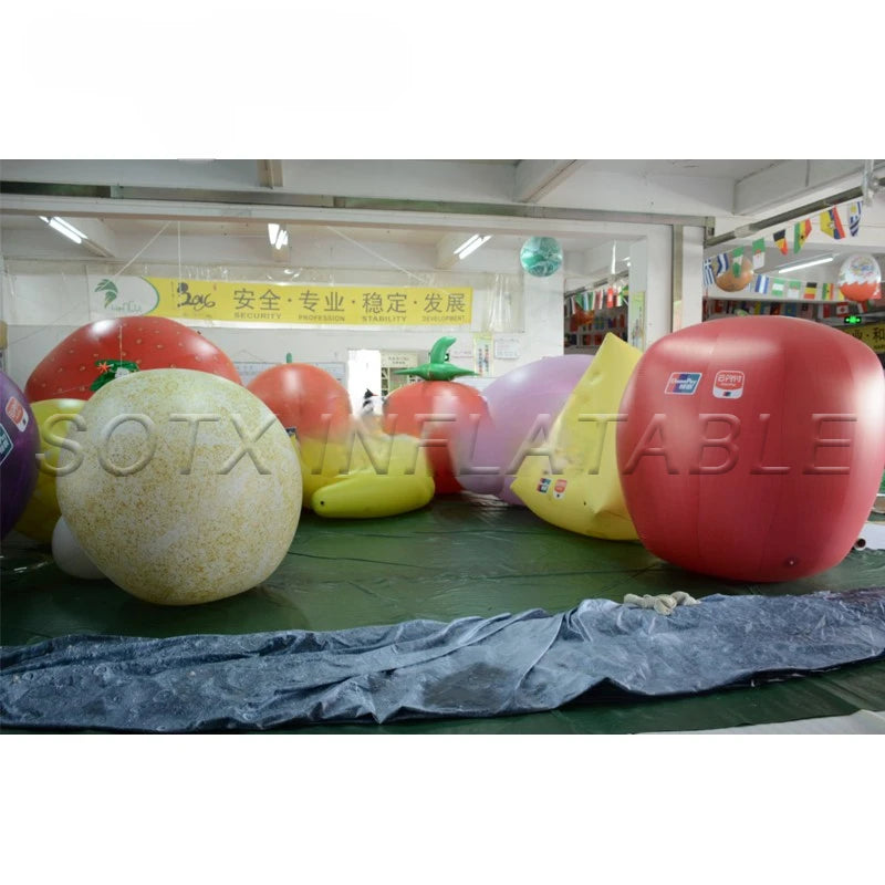 Event Show Promotion Decor 1.5mH PVC Inflatable Banana Fruit Balloon Inflatable Banana Hanging Balloon for Advertising