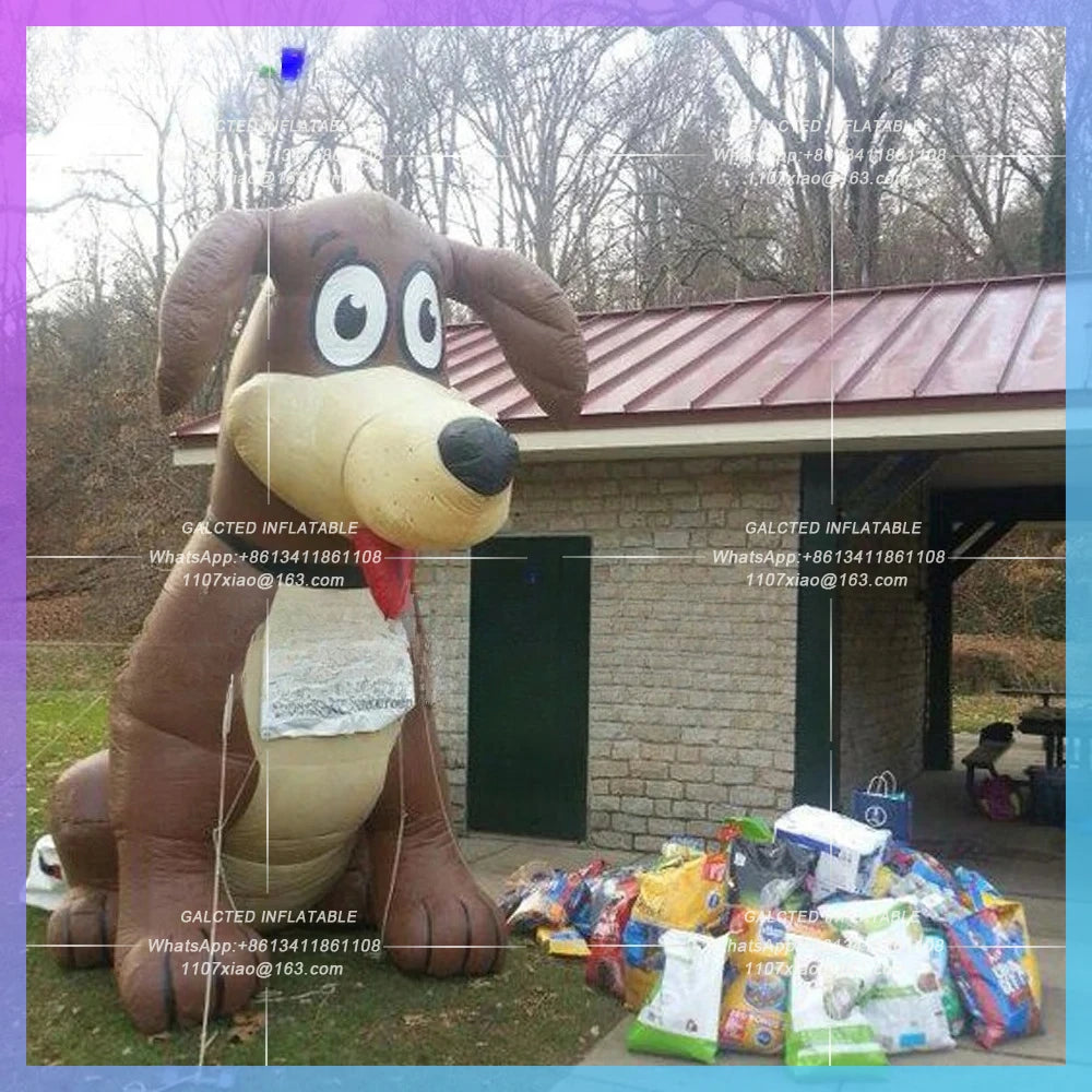 Inflatable Dog Balloon Oxford Airblown Lovely Giant  Inflatable Air Animal With Blower For Party Event Advertising Or Displaying