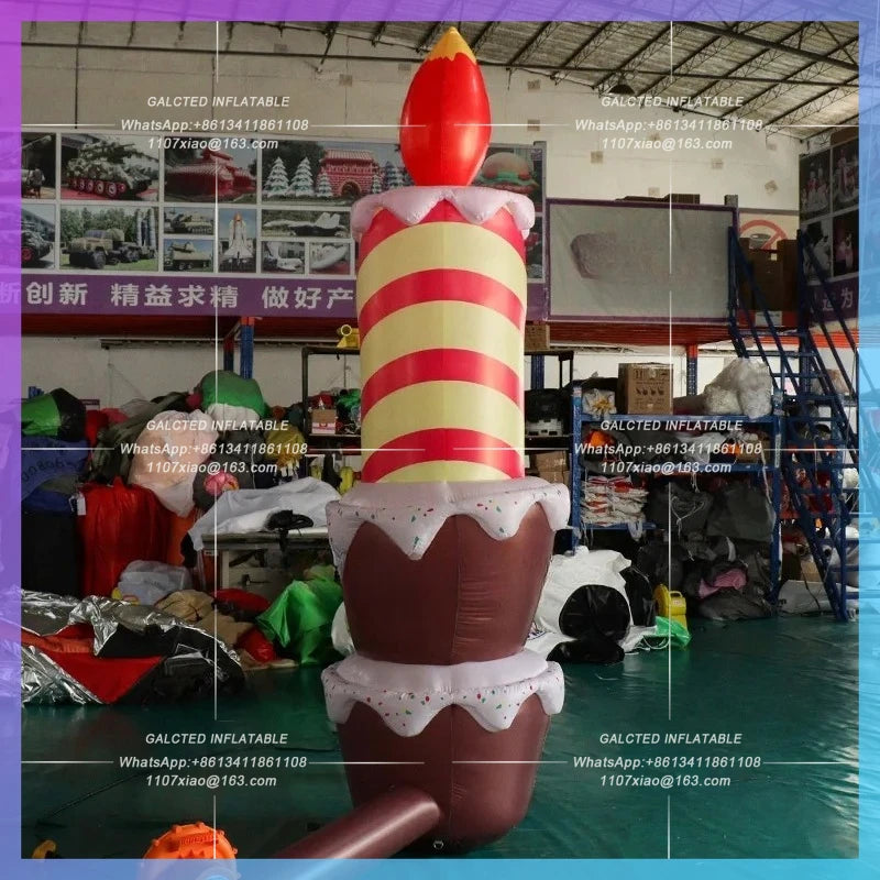 Inflatable Cake Arch Inflatable Cartoon Exquisite 4x3 Meters  For Dessert Shop Birthday Party Decoration-Toys