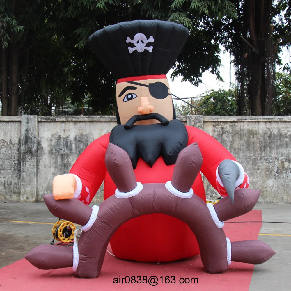 For SaleBest Custom Advertising Giant Inflatable Pirate Oxford Inflatable Cartoon Character Model