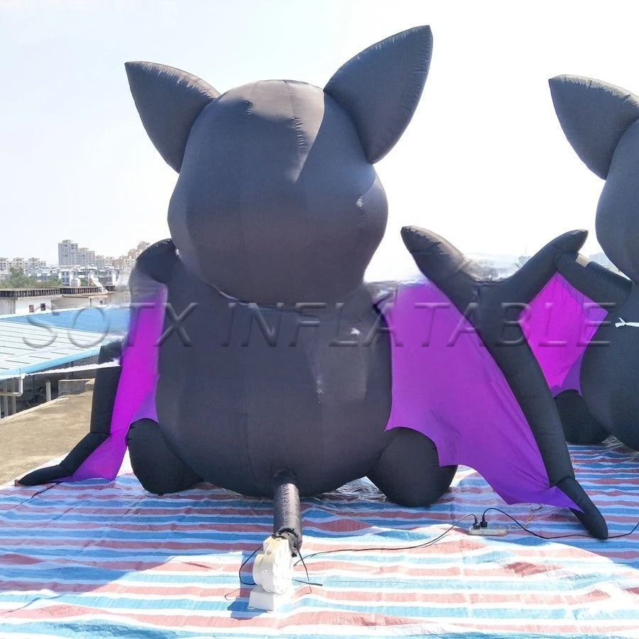 Decoration Props On Sale 2.5m/8ft Tall Giant Inflatable Halloween Item Bat / Inflatable Vampire For Outdoor Indoor Festival