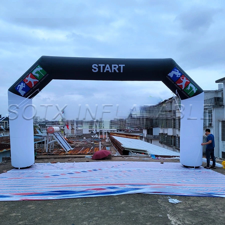 Racing Arch for Sport Event 8m Lx4m W or Custom Inflatable Arch Entrance Inflatable Archway Start Finish Line
