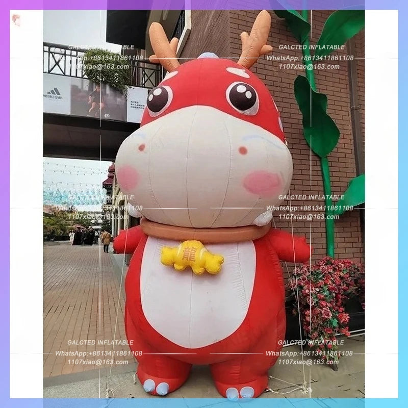 inflatable dragon New yearred lucky animal