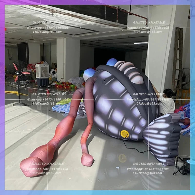 anglerfish lantern fish aquarium Inflatable mock-up deep-sea fish model  stage performance atmosphere lighting props