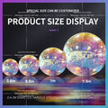 Hanging Disco Mirror Sphere Gold1 Set Silver Inflatable Mirror Ball Giant  Iridescent Reuseable Metallic Balloons For Decoration