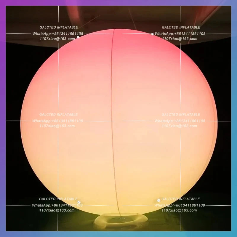 Inflatable Sun For Decoration Sunset Balloon 3 Meters  With Lights Solar System Planets Toys