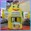 Lemon Drink Stand Kiosk Advertising Cute Inflatable  Trade Show Tent Sales Counter for Promotion Event