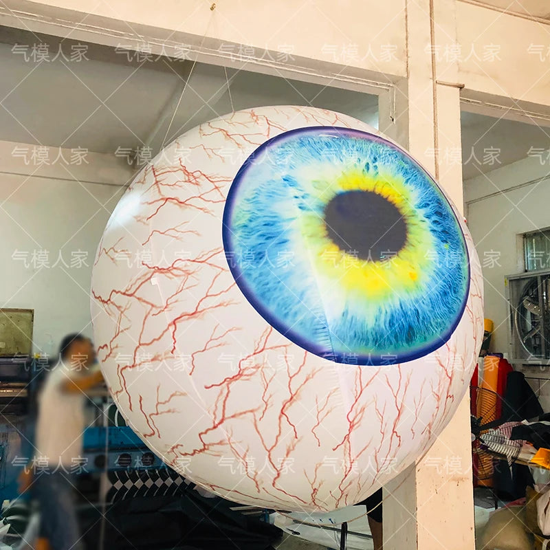 Inflatable Halloween Eyeball Prop - Spooky Decoration with Lights for Bars, Nightclubs, and Themed Events