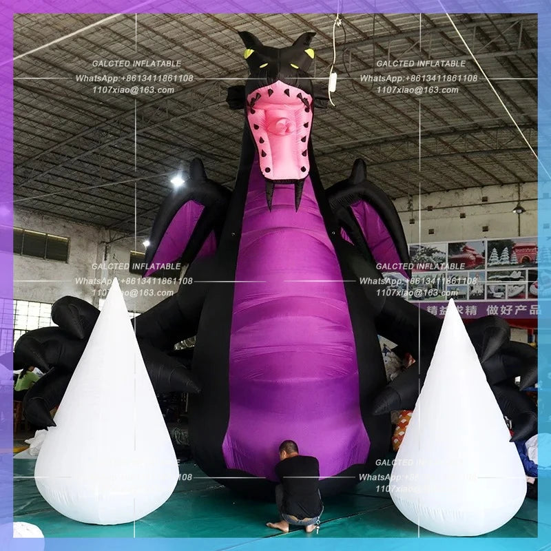 Inflatable Flying Dragon Customized 6 Meters High Giant For Event Decoration - BG-C0554