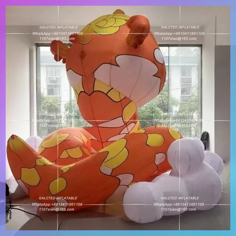inflatable snake Chinatown festival vibes 2025 new year  decoration cartoon lucky animal hometown snake year