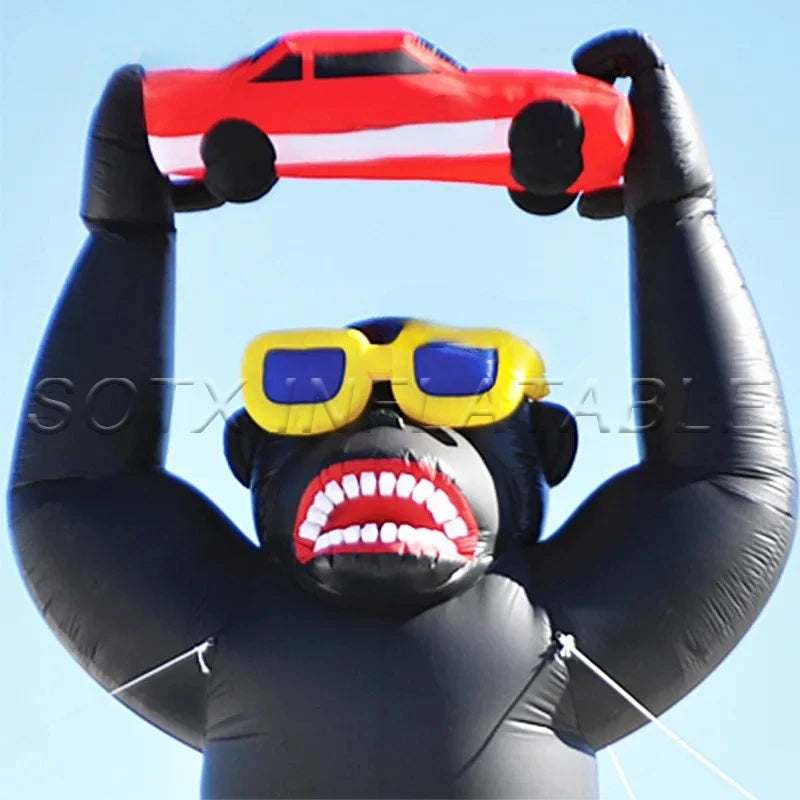 Event Activity Park Decorati 6mH Inflatable Gorilla Model Giant Inflatable Gorilla with Air Blower for Advertising