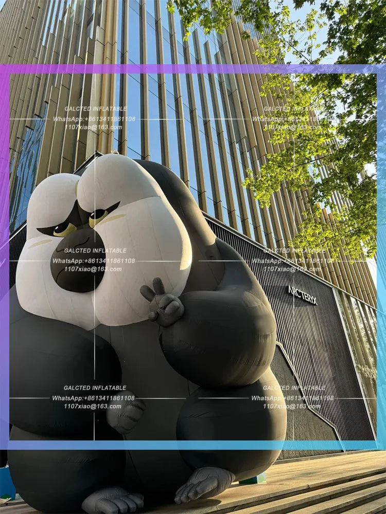 white-faced monk monkey, Inflatable animal model, Doudoux City Landmark, Nanjing Zoo