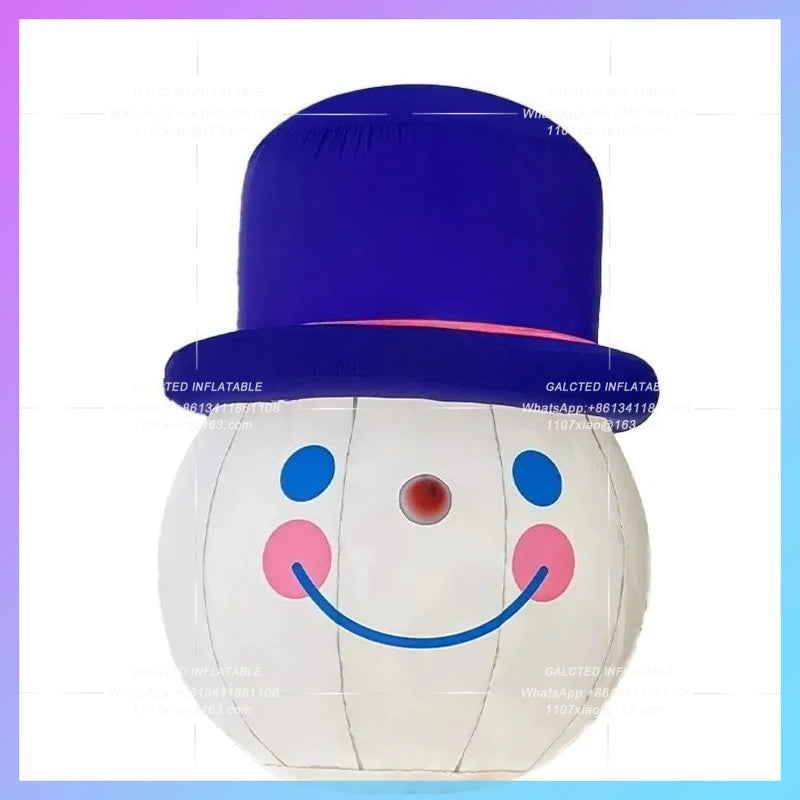 christmas snowman ball Christmas hat inflatable 2m snowman