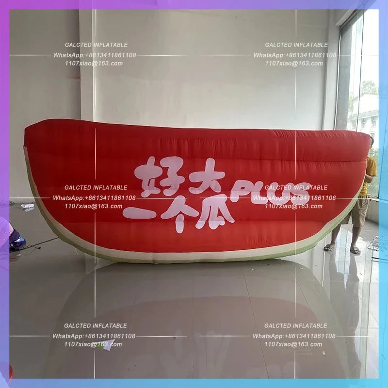 watermelon summer cool beach music festival mall Inflatable cartoon watermelon slice air mold decoration can be customized